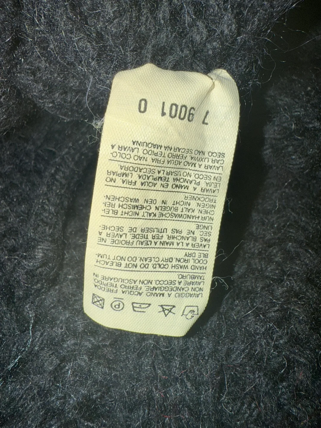 Sisley Black Wool Blend Poncho  - One Size image indicator(4)