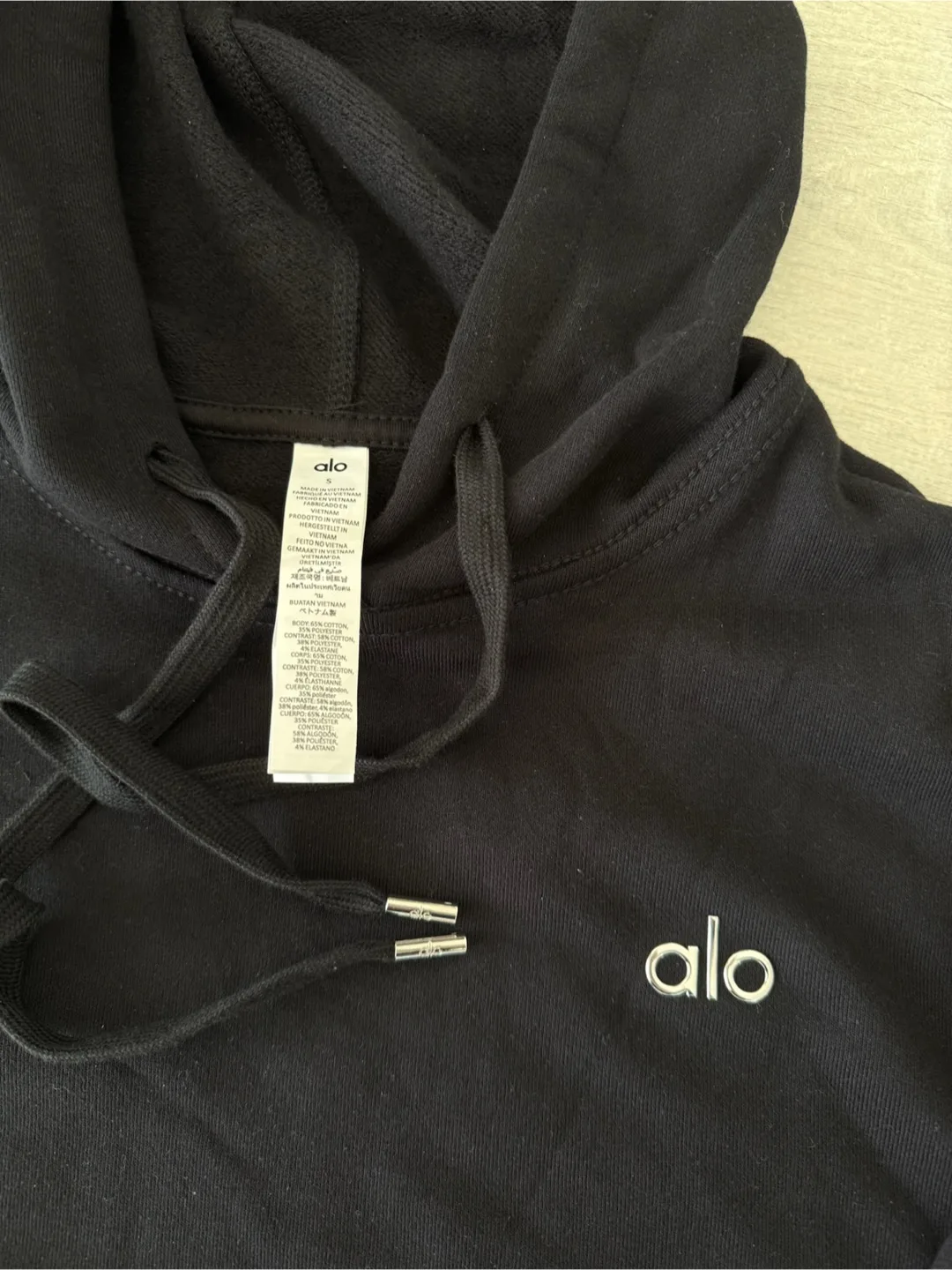 ALO Accolade Sweatpants and Hoodie Set-Black image indicator(4)