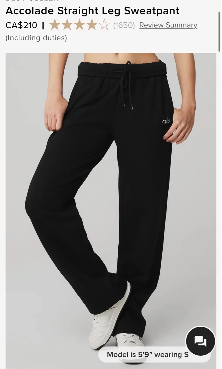 ALO Accolade Sweatpants and Hoodie Set-Black image indicator(6)