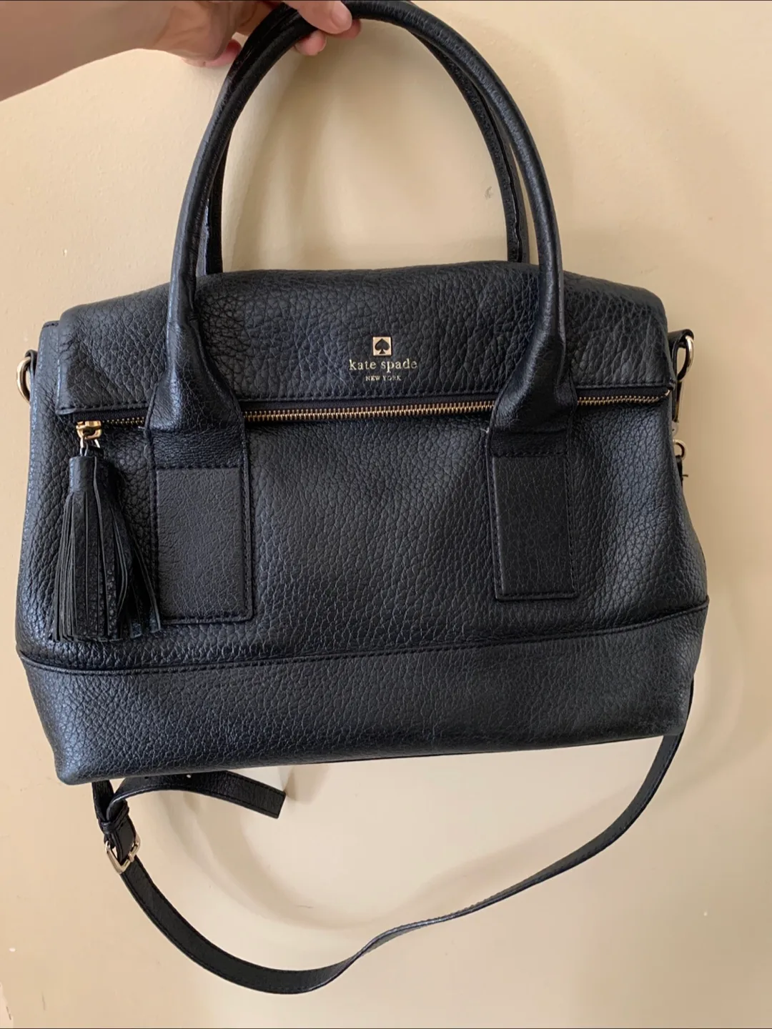 Kate Spade Black Leather Crossbody Bag