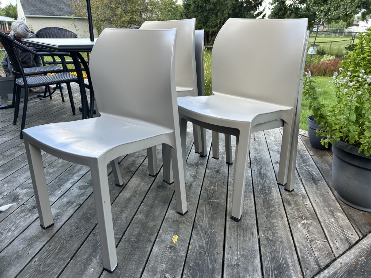 Set of 5 Modern Outdoor Chairs - photo 4
