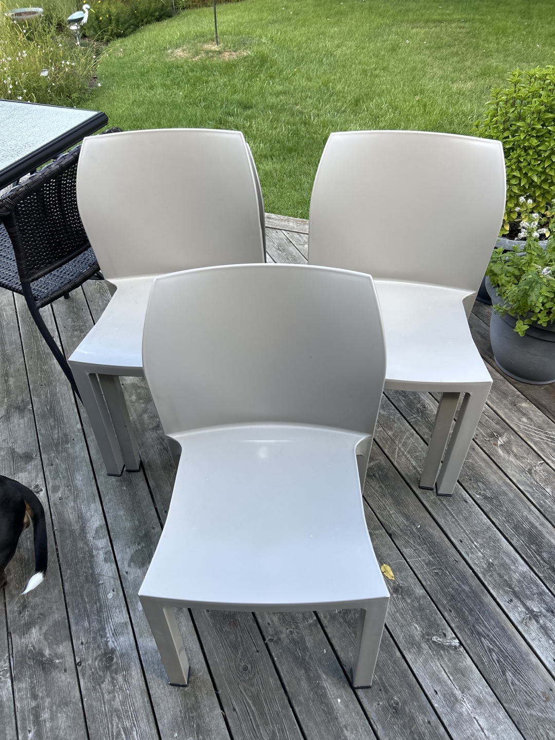 Set of 5 Modern Outdoor Chairs - photo 3