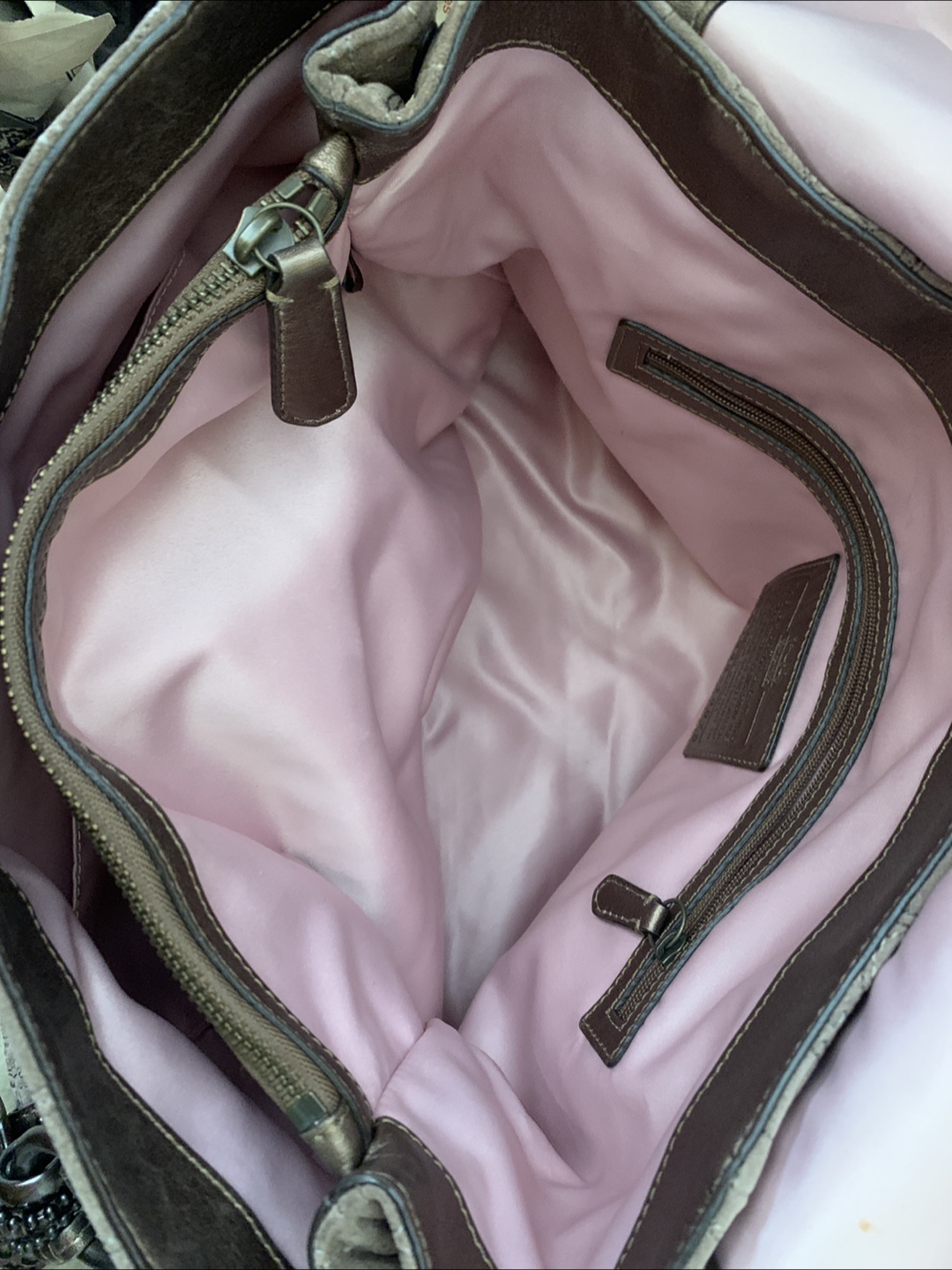 Coach Suede Leather Tote Bag - photo 5