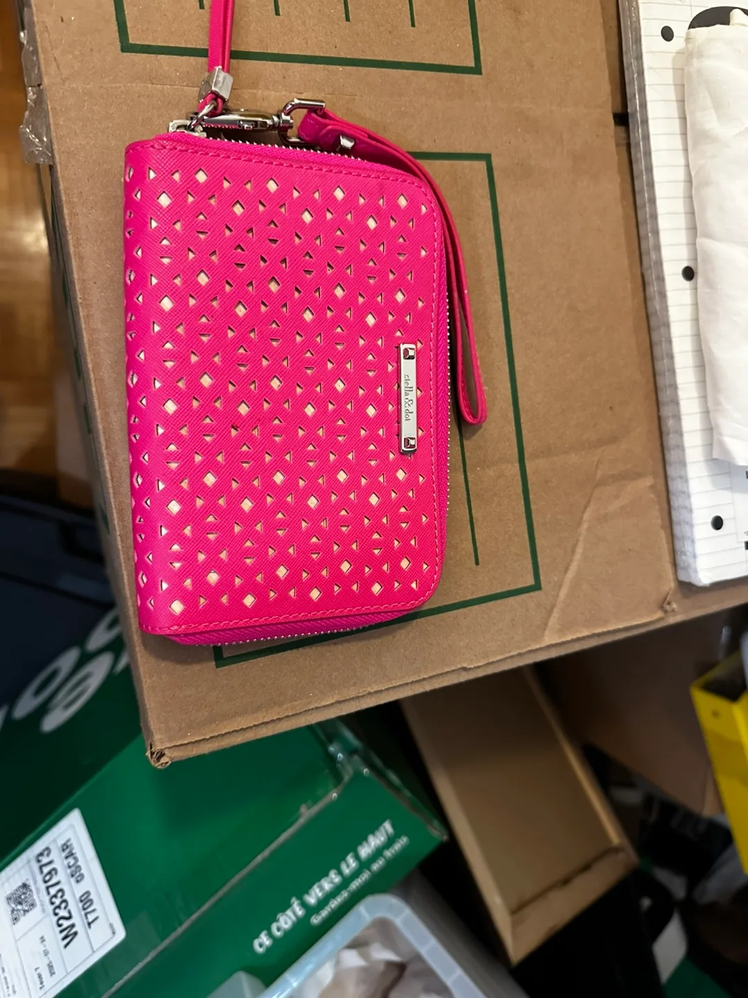 Stella & Dot Pink Wristlet thumbnail