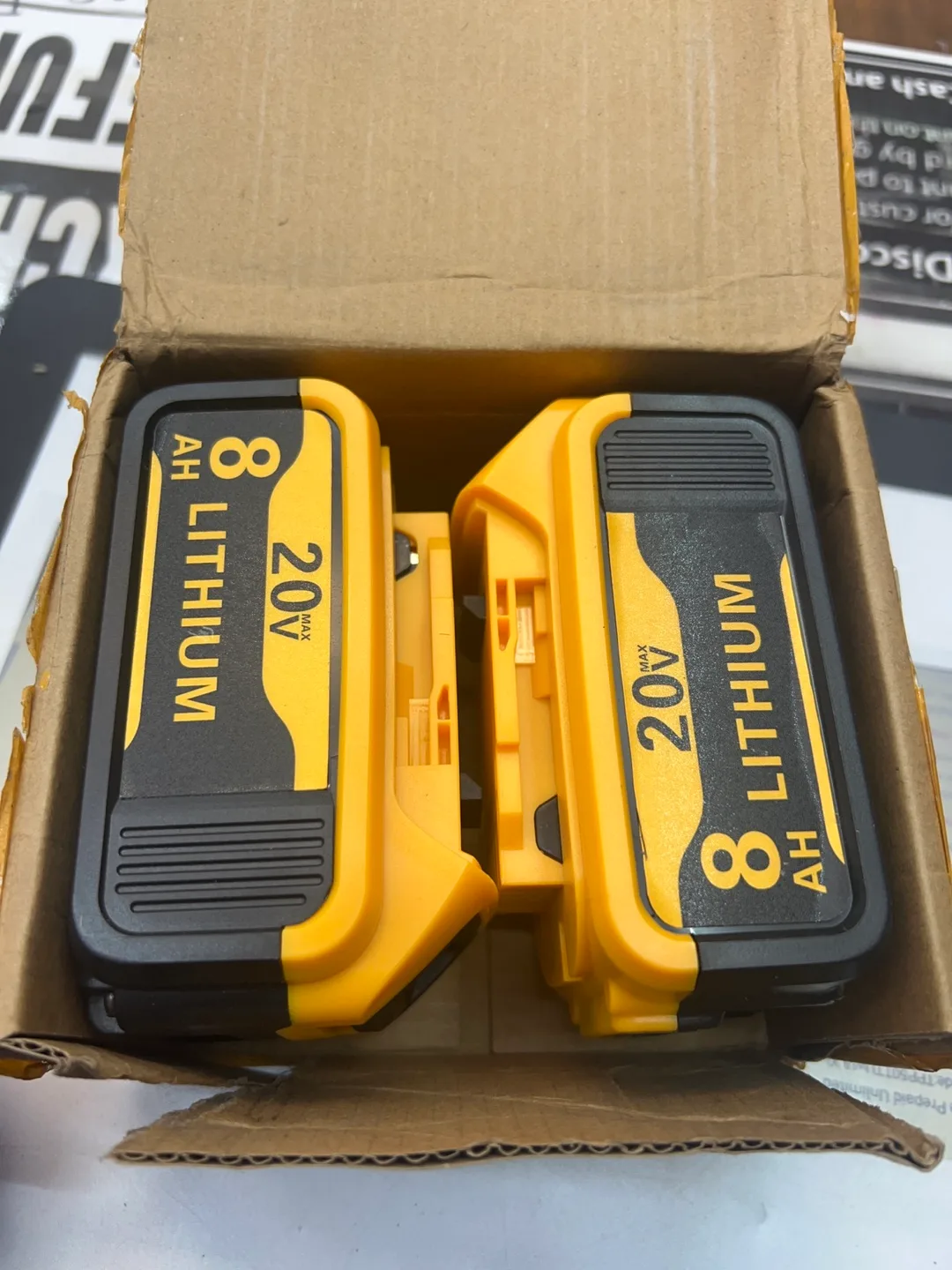 Dewalt 20V MAX 8Ah Lithium Batteries - New in Box!