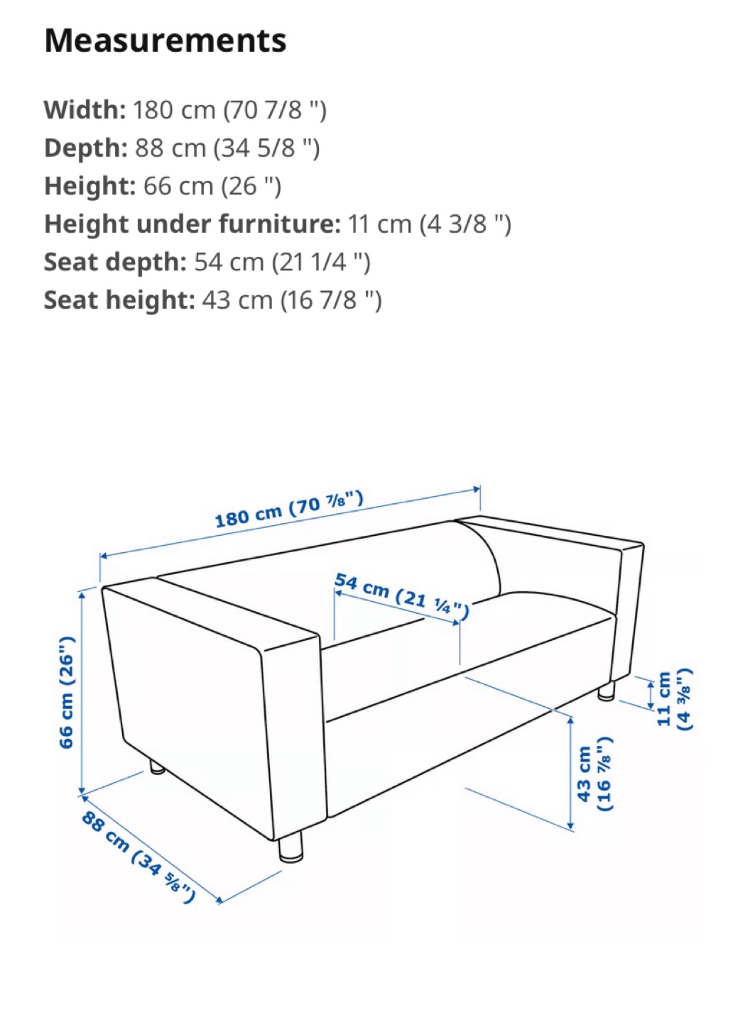 IKEA KILPPAN  Loveseat - Grey - photo 4