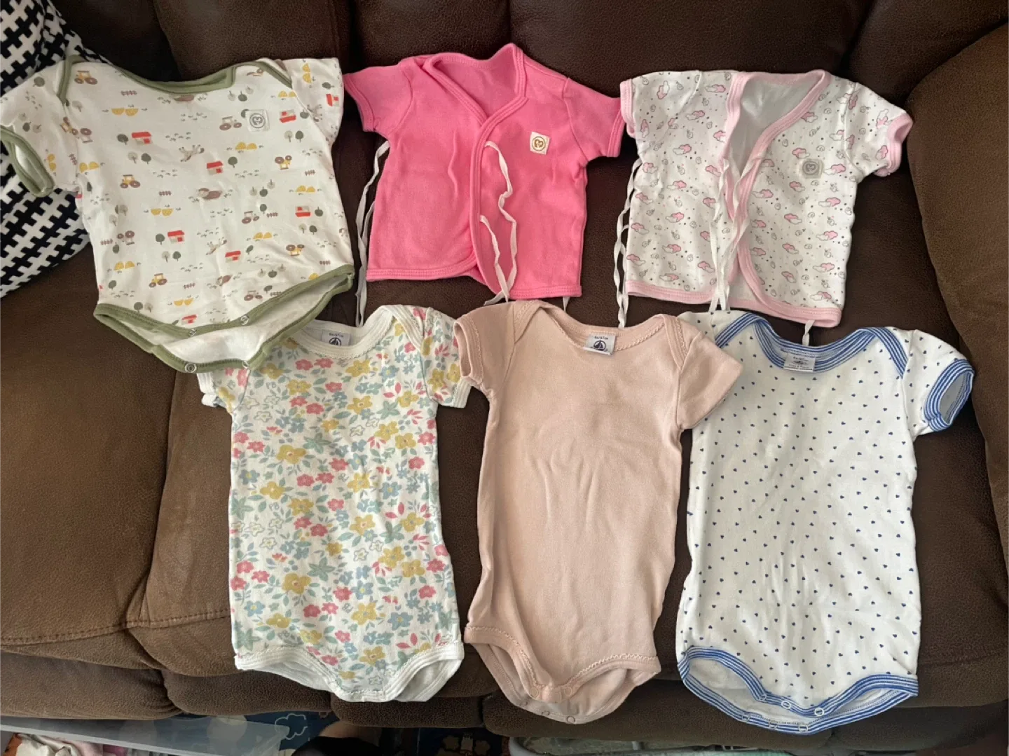 Baby Hats & Bodysuits Bundle - Newborn Size