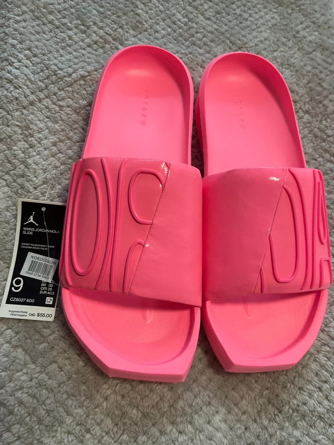 Jordan Women's JOrdan Nola Slide Pink Size 9 thumbnail