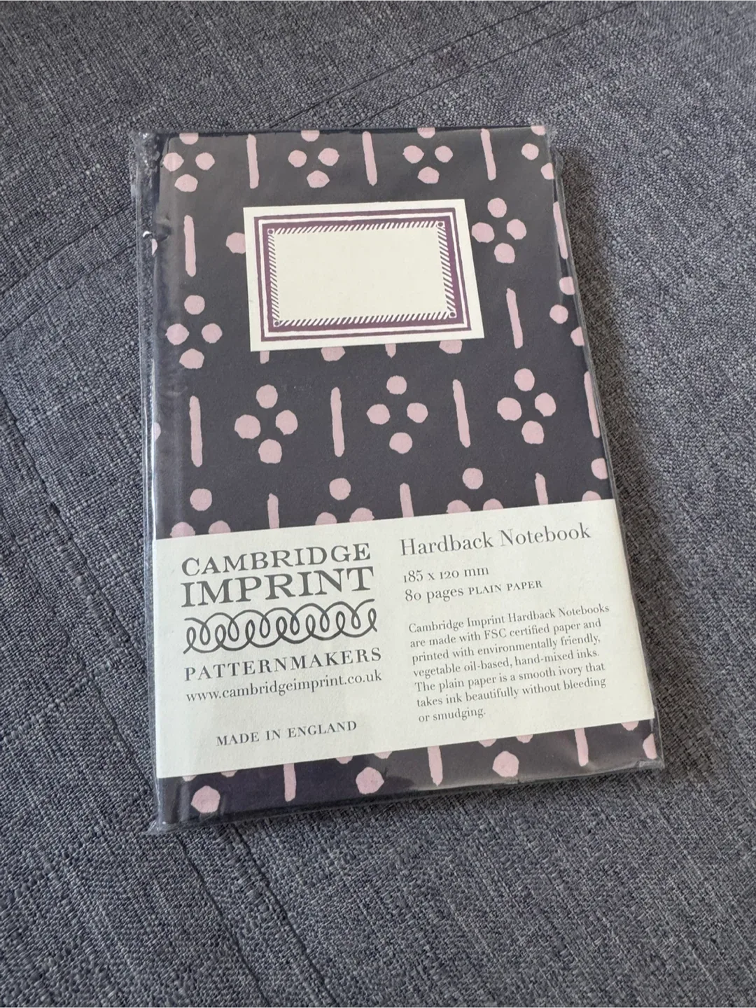 Cambridge blank page Hardback Notebook thumbnail