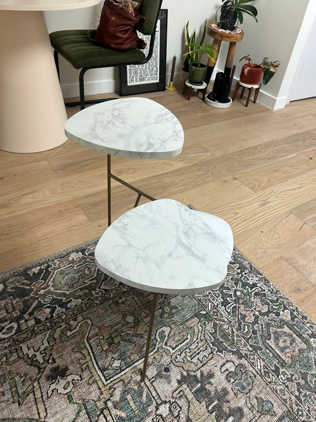 Marble Three Tier Side Table - photo 2
