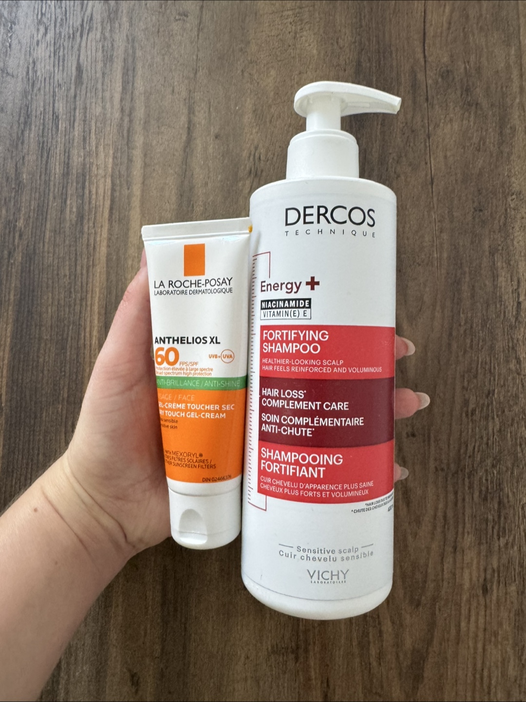 La Roche-Posay Anthelios XL 60 FPS & Vichy Dercos Shampoo