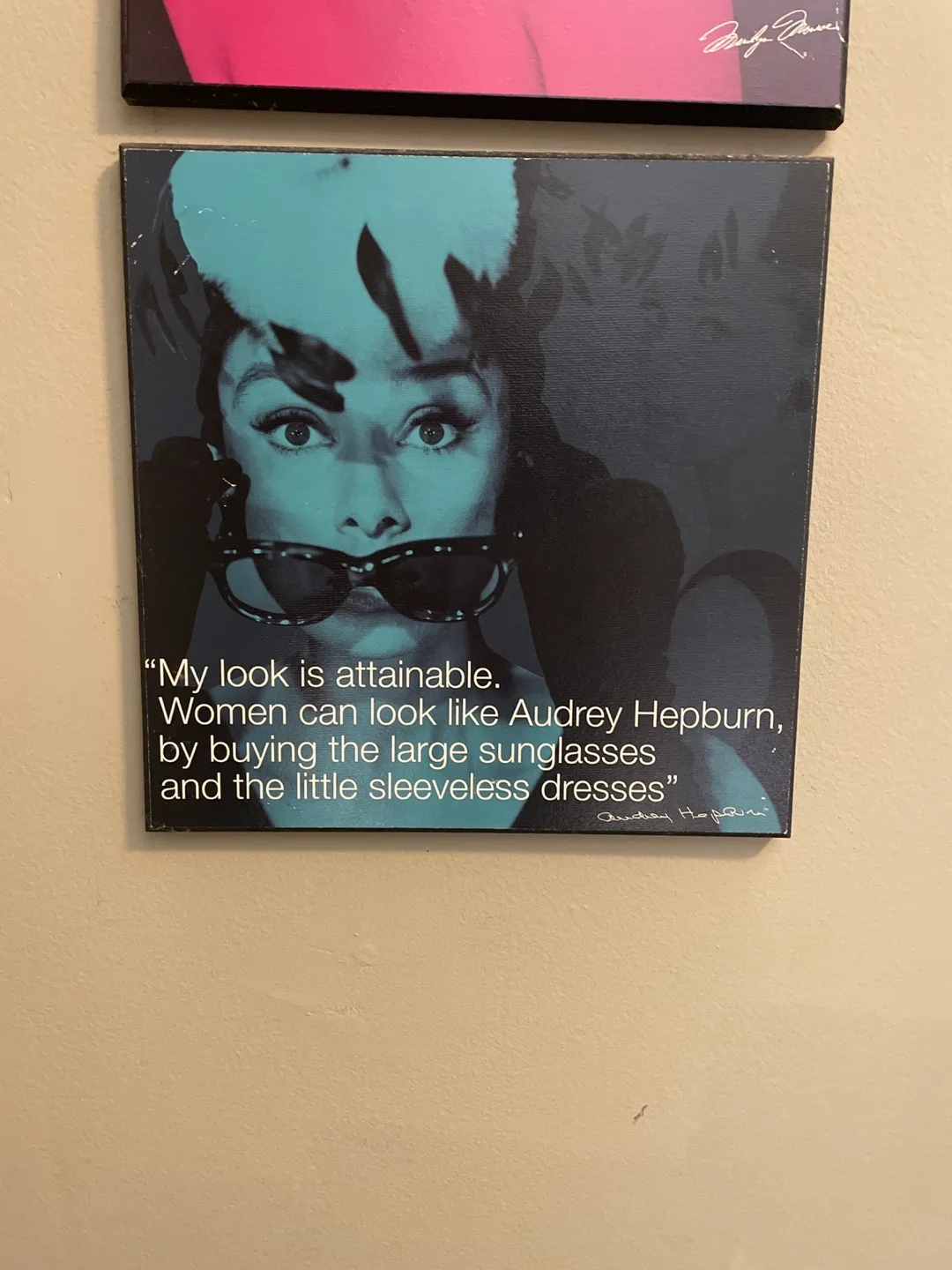 Wall Art with James Dean and Marilyn Monroe Quotes image indicator(2)