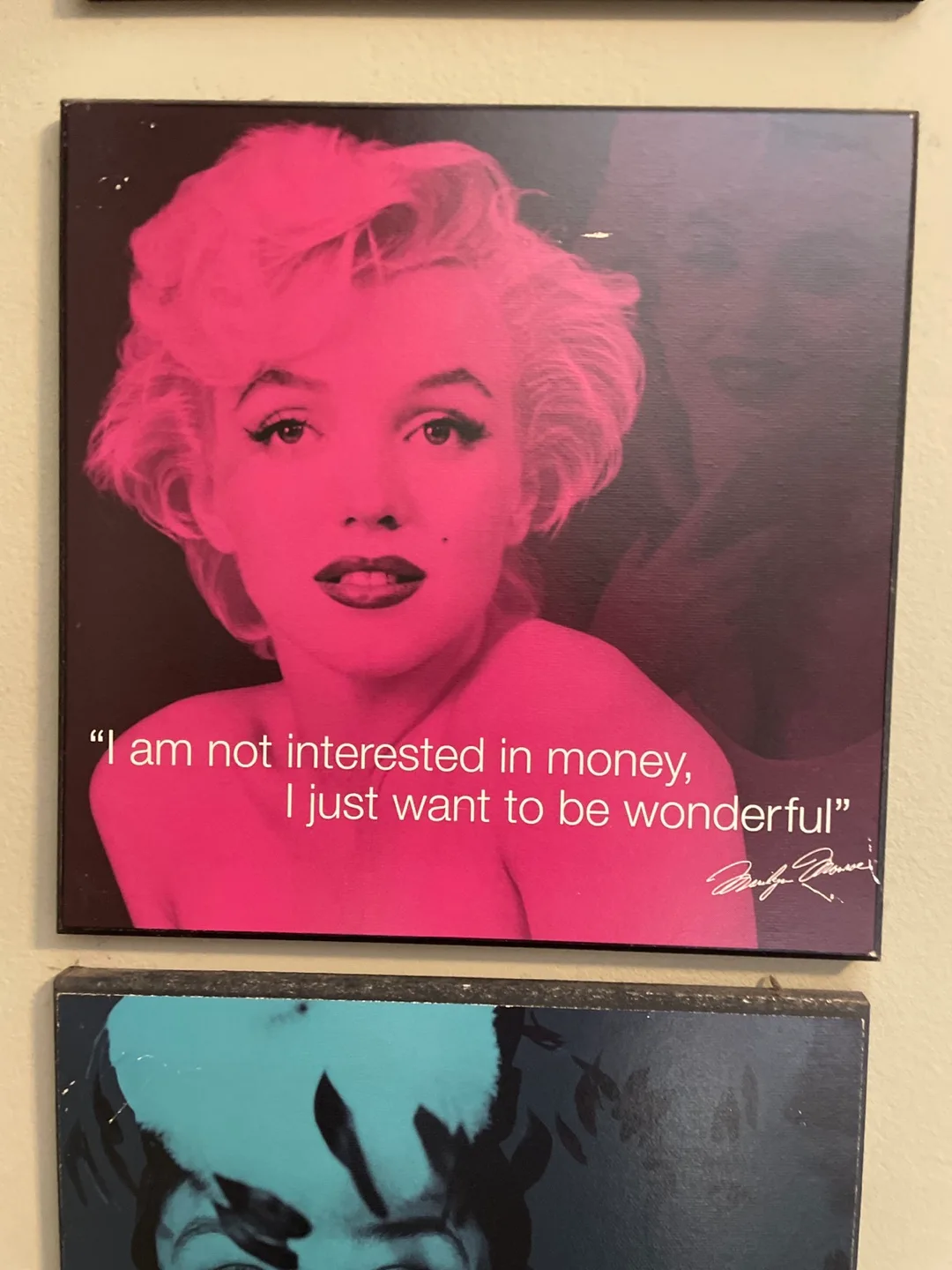 Wall Art with James Dean and Marilyn Monroe Quotes image indicator(3)