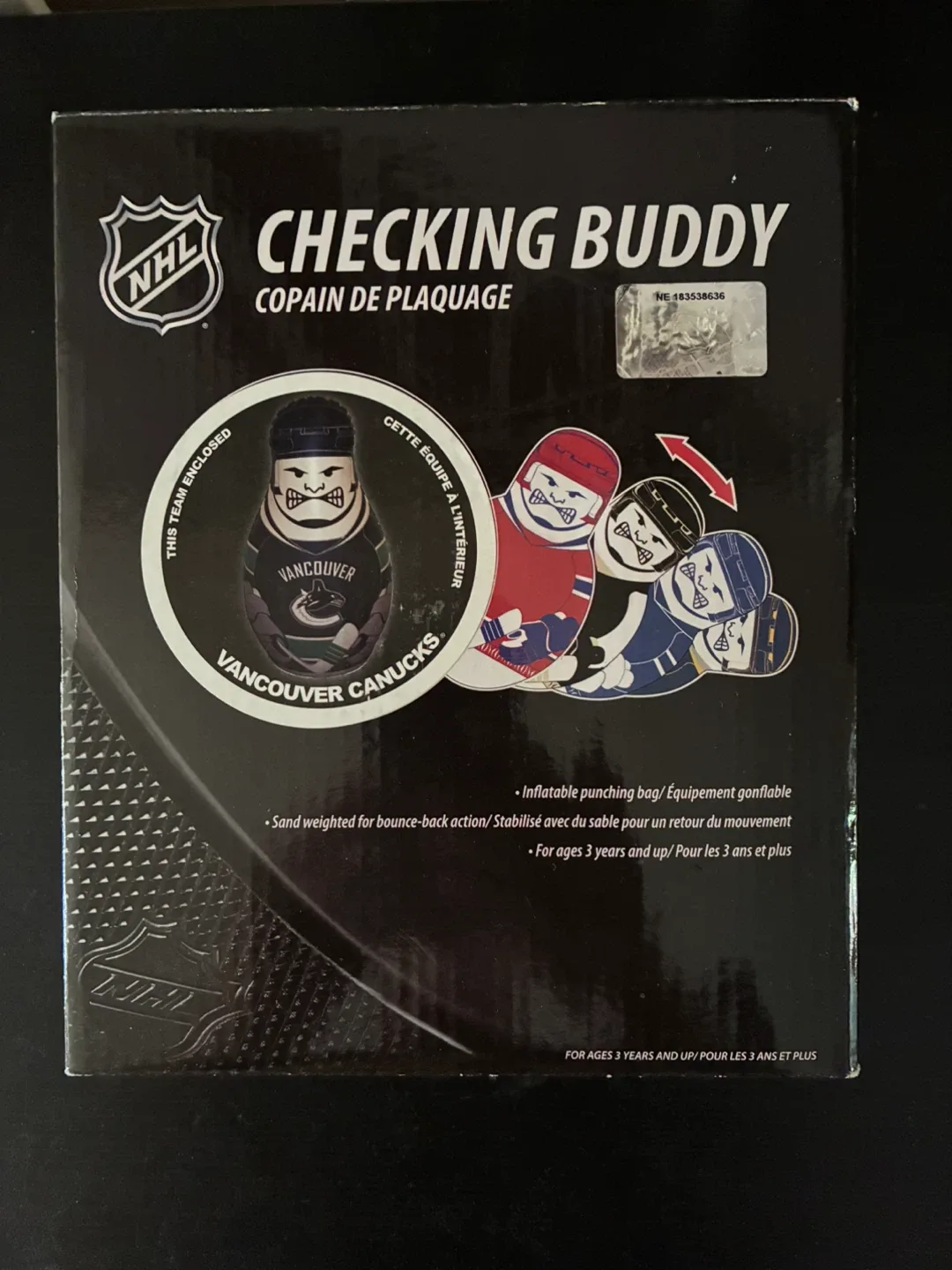 NHL Checking Buddy - Vancouver Canucks Bop Bag thumbnail