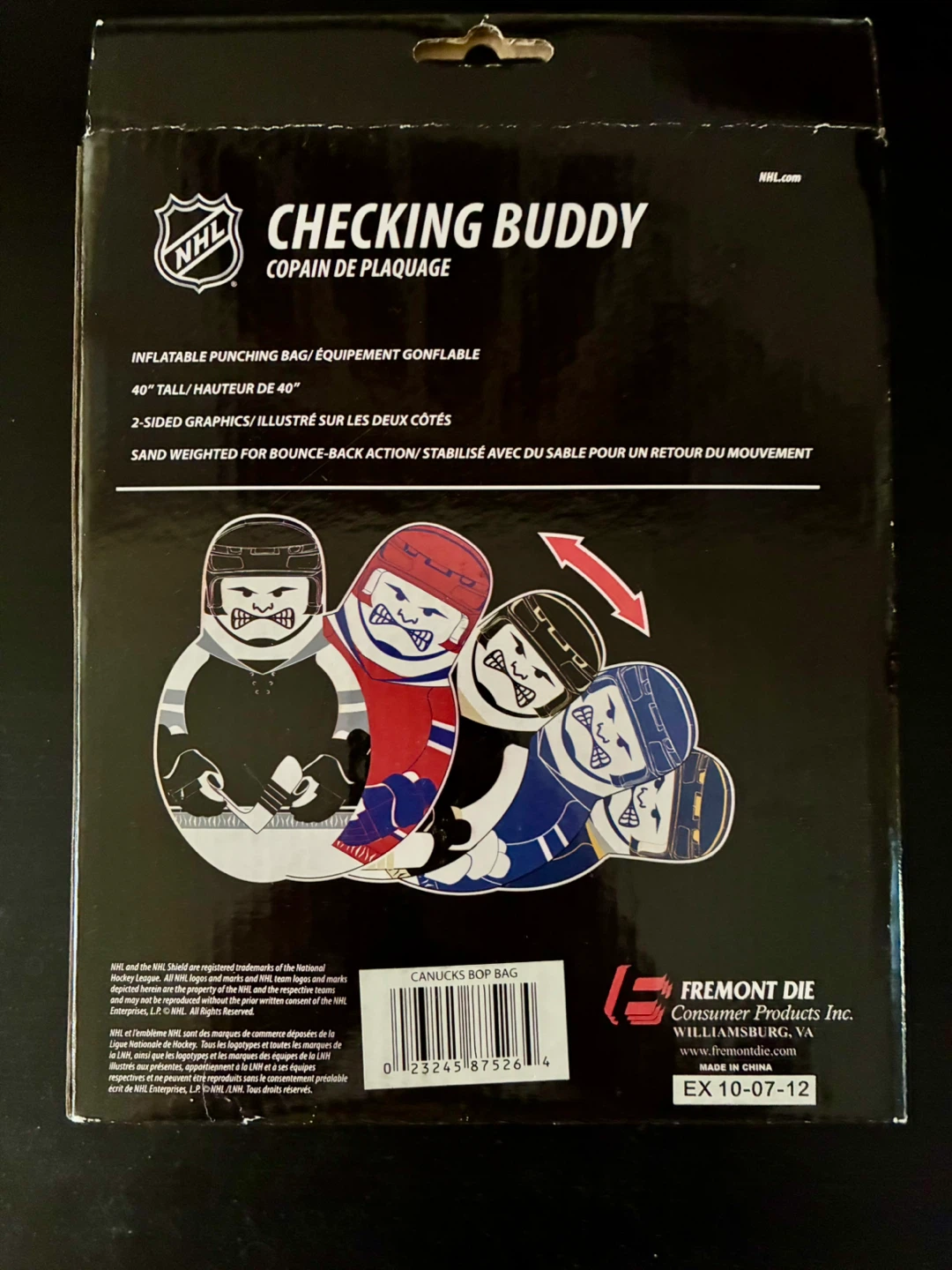 NHL Checking Buddy - Vancouver Canucks Bop Bag - photo 2