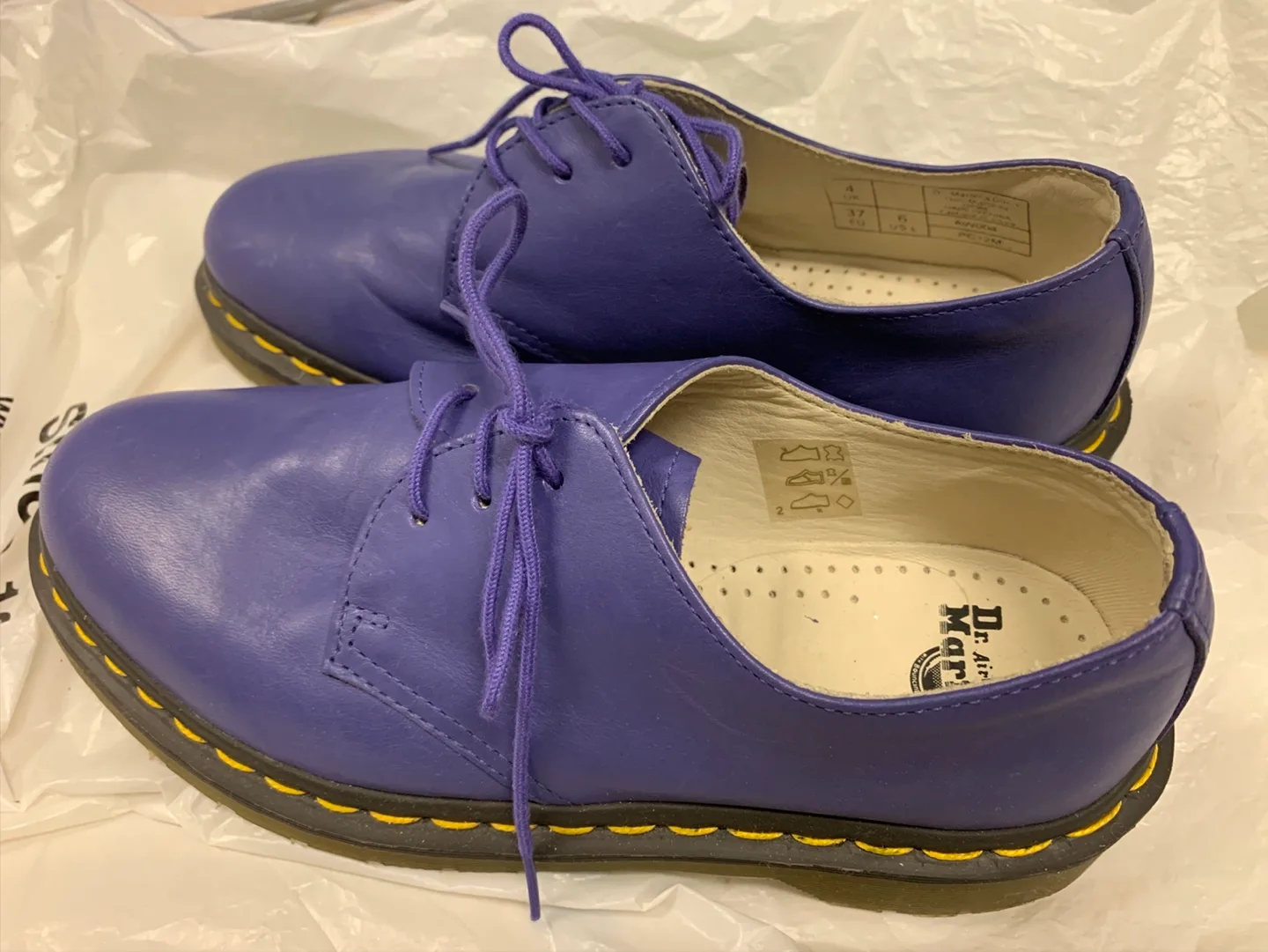 Dr. Martens 1461 Purple Oxford Shoes - Size US 6
