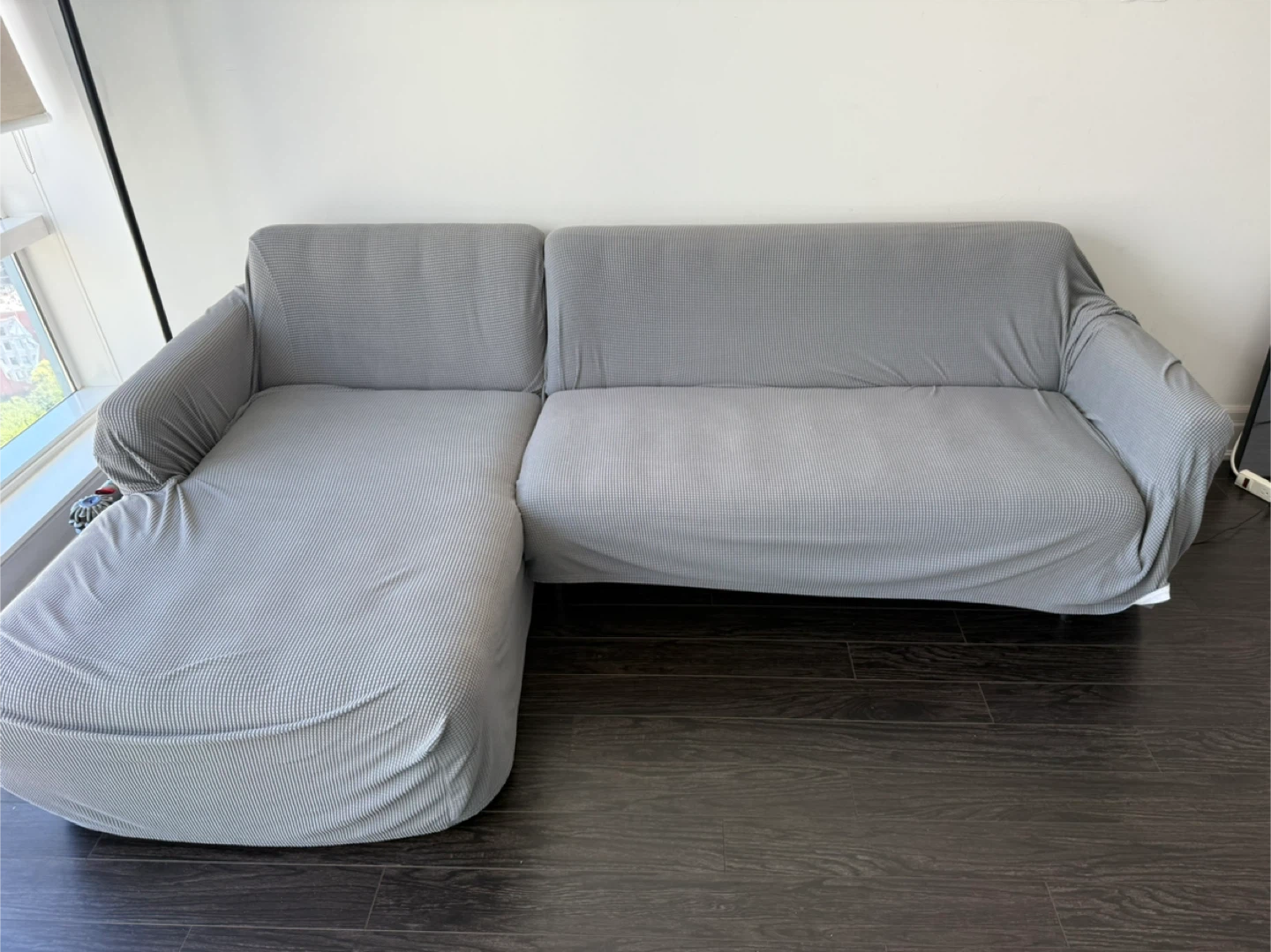 Light Grey Sectional Sofa - photo 2