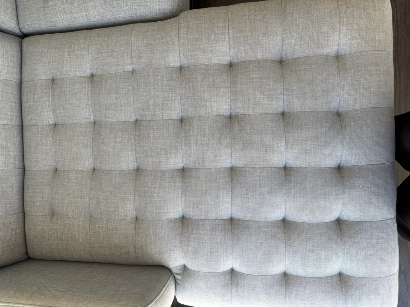 Light Grey Sectional Sofa - photo 5