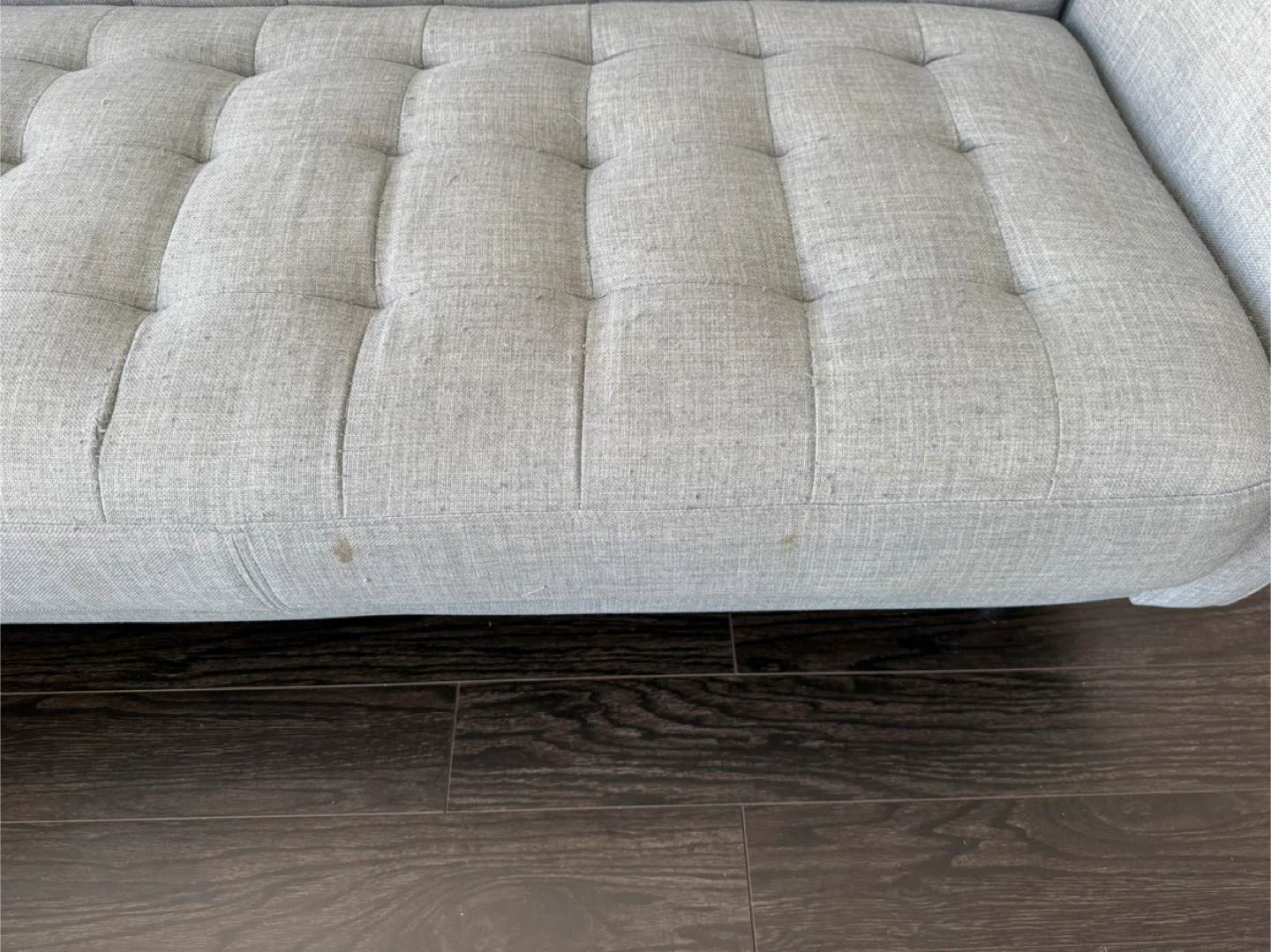 Light Grey Sectional Sofa - photo 3