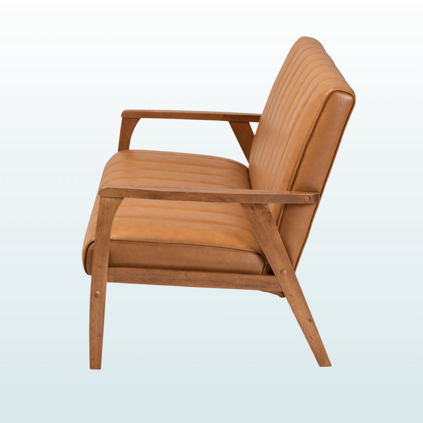 New Mid Century Modern Upholstered 3 Seat Sofa - photo 5