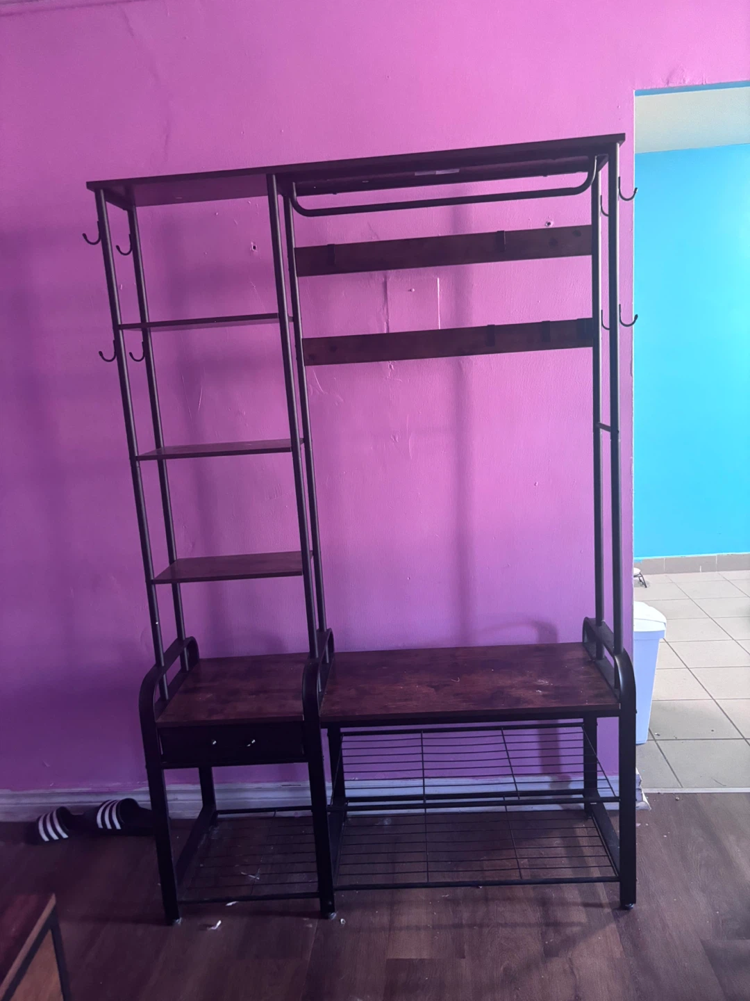 Front hall bench with lots of storage