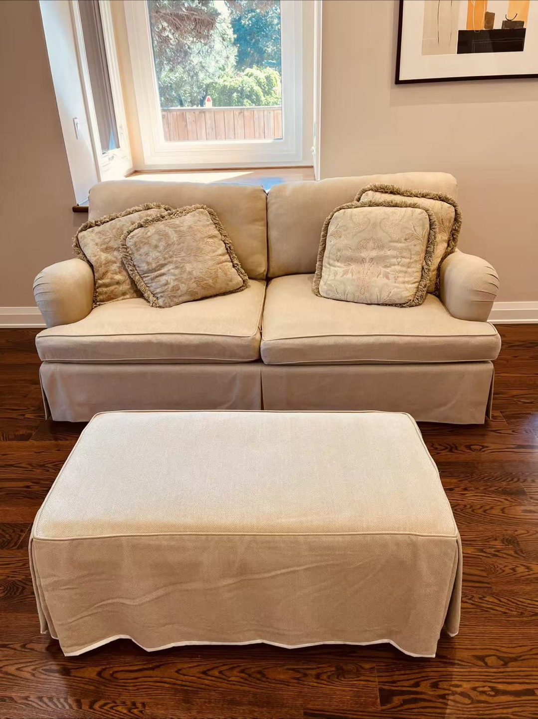 Loveseat Sofa with Ottoman