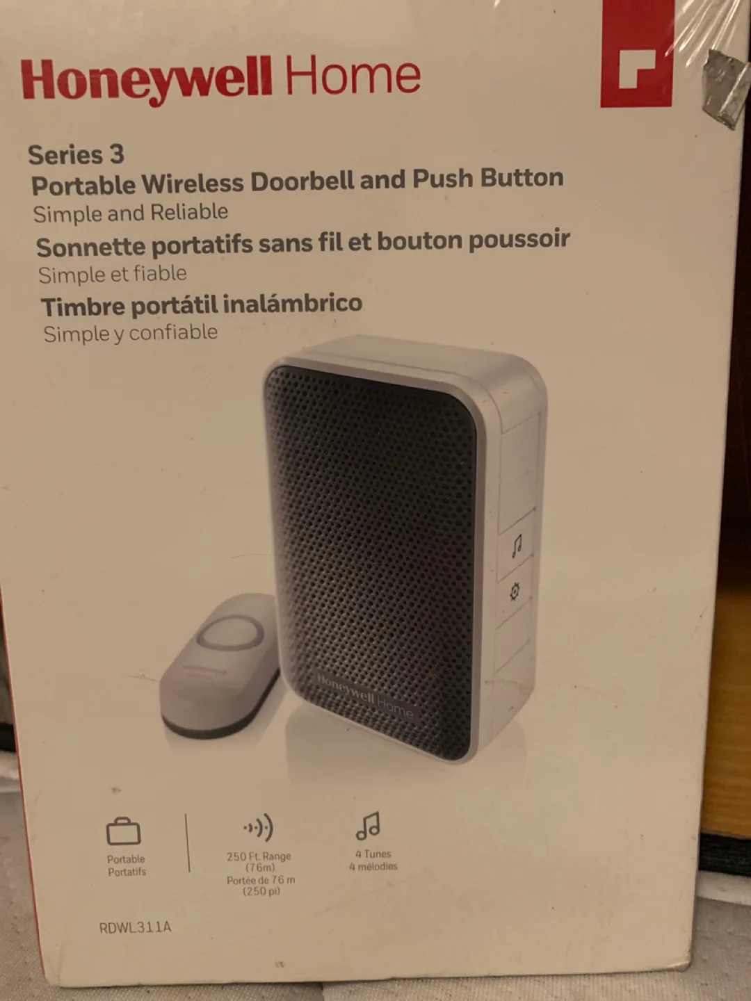 Honeywell Home Series 3 Wireless Doorbell - New thumbnail
