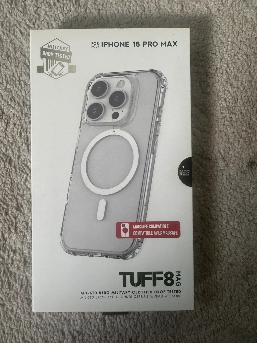 Tuff8 iPhone 16 Pro Max Clear Case - New in Box! thumbnail