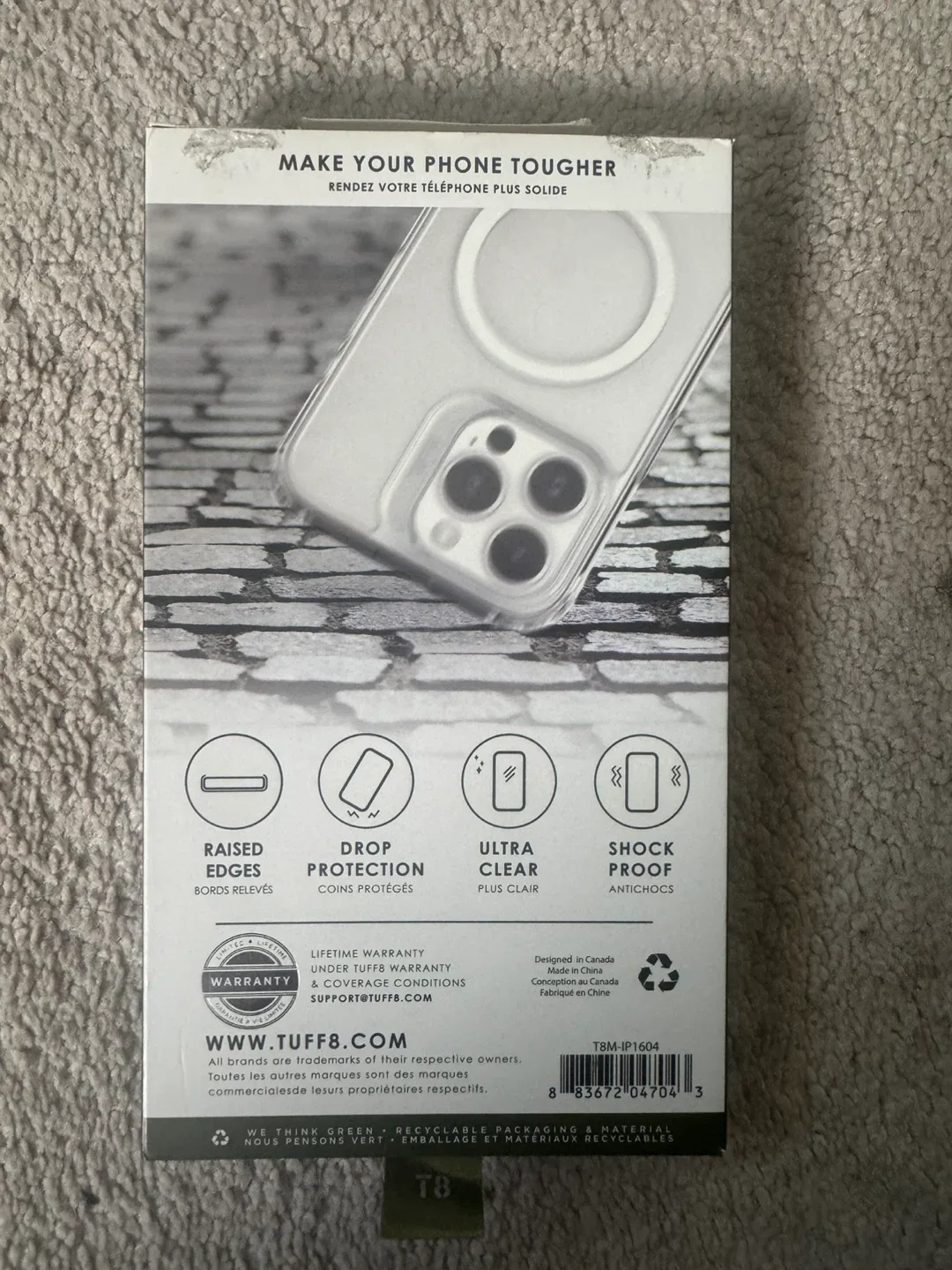Tuff8 iPhone 16 Pro Max Clear Case - New in Box! image indicator(2)