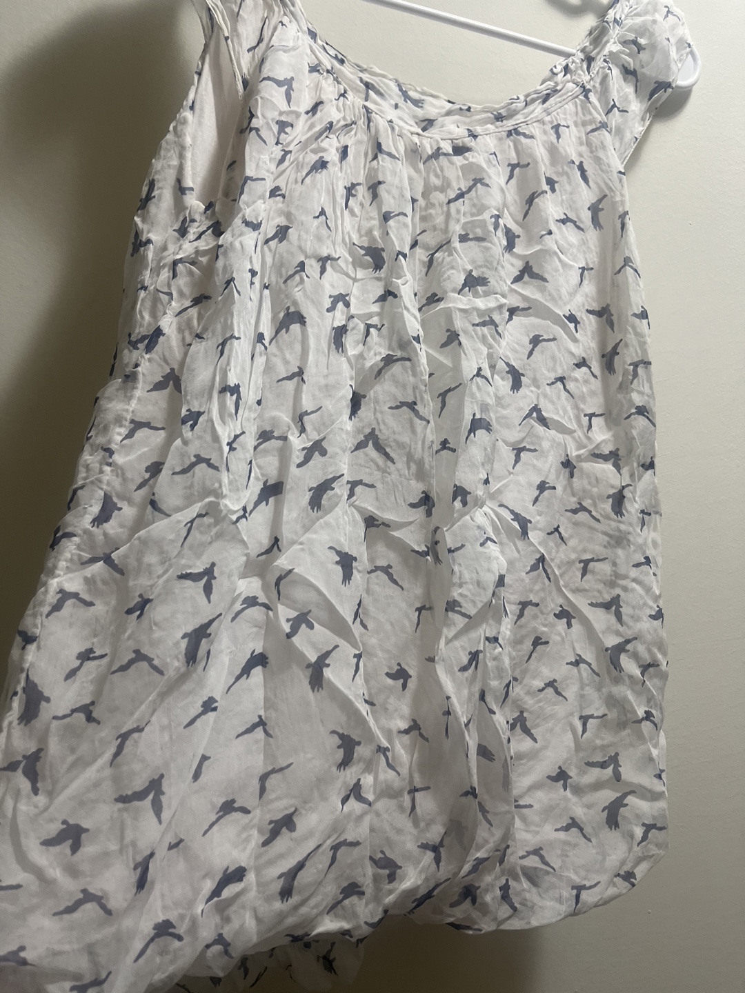 Giusy Women's 100% Silk Made in Italy Bird Print Blouse Top sz M - photo 4
