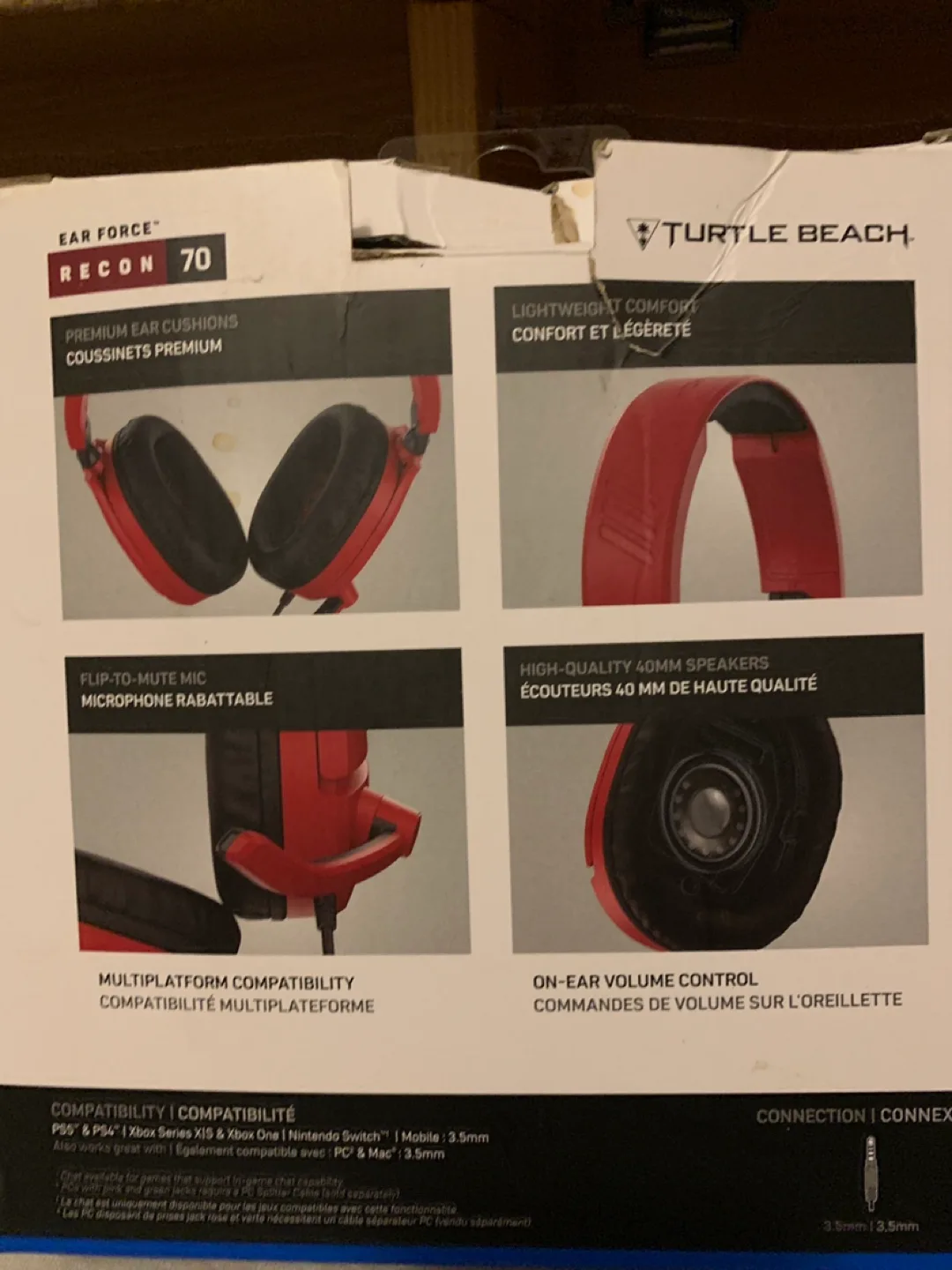Turtle Beach Recon 70 Red Gaming Headset image indicator(2)