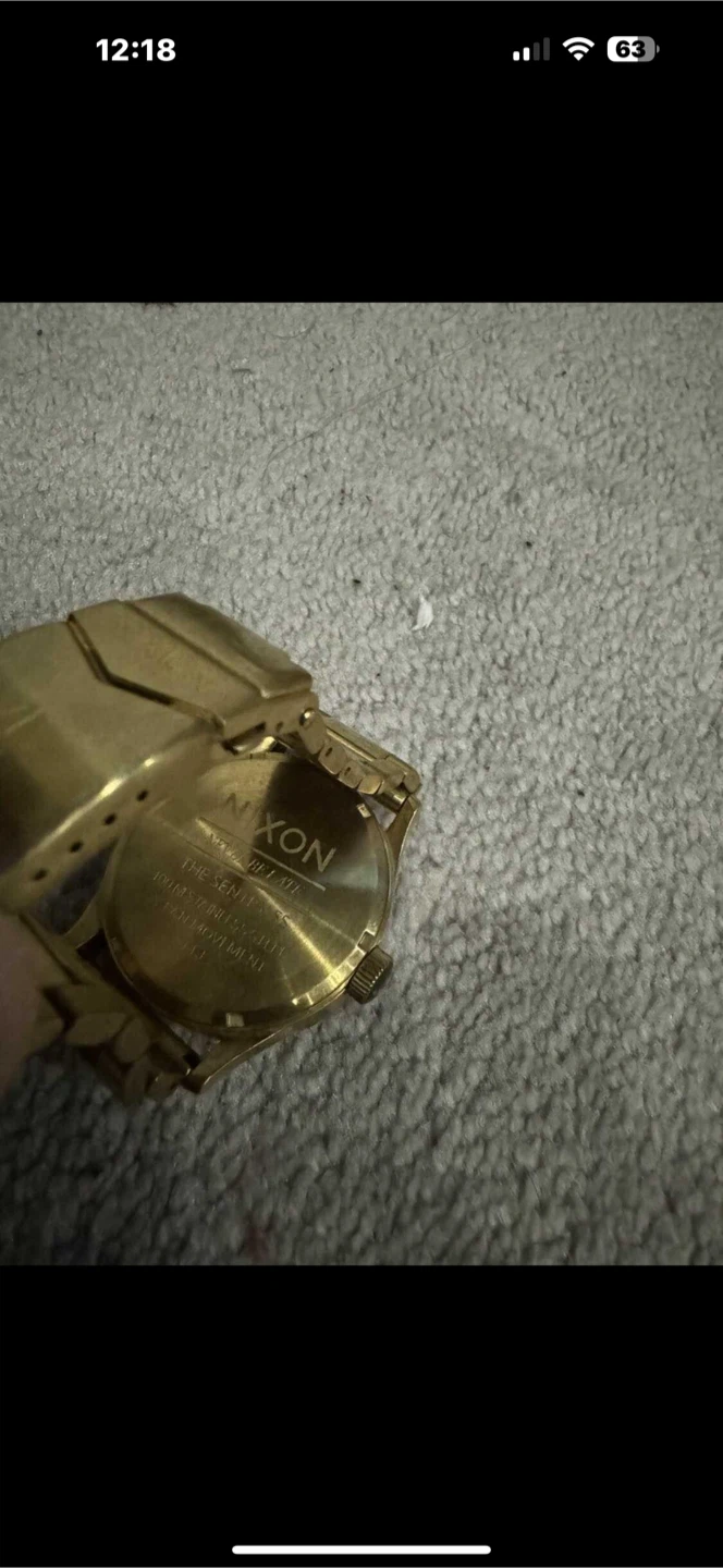 Nixon Sentre SS stainless steel gold plated watch - photo 2