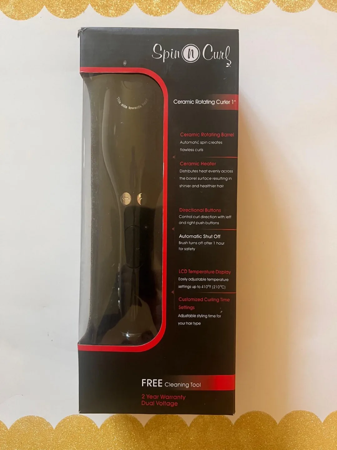 BRAND NEW Spin N Curl Ceramic Rotating Curler image indicator(2)