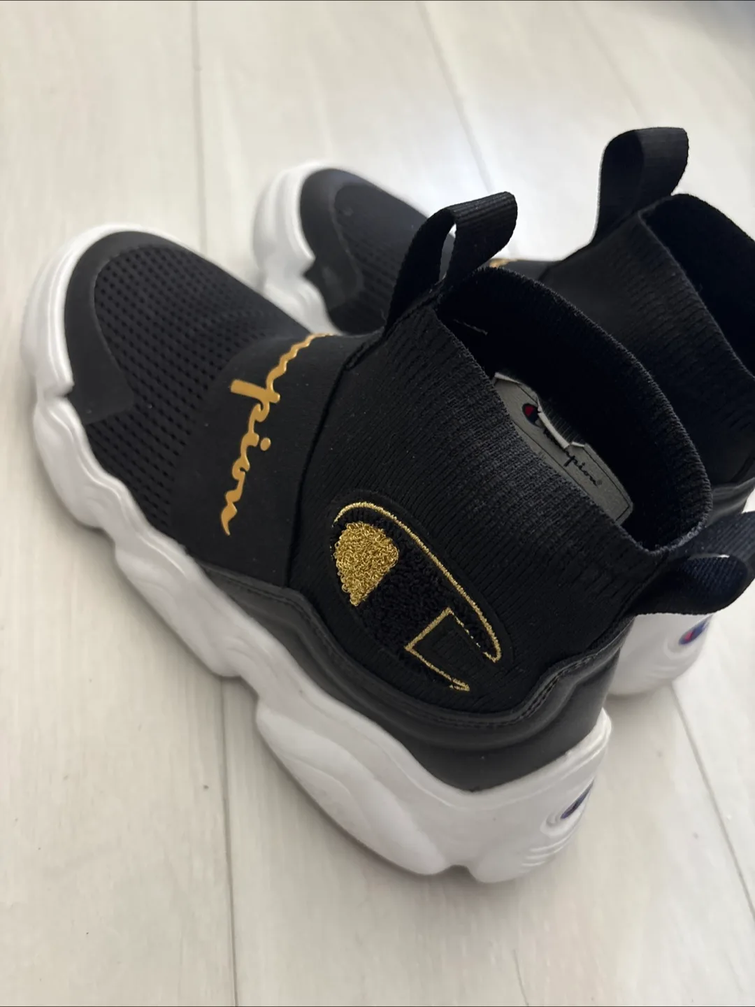 Champion Black/Gold Sneakers - Size 37.5 image indicator(3)