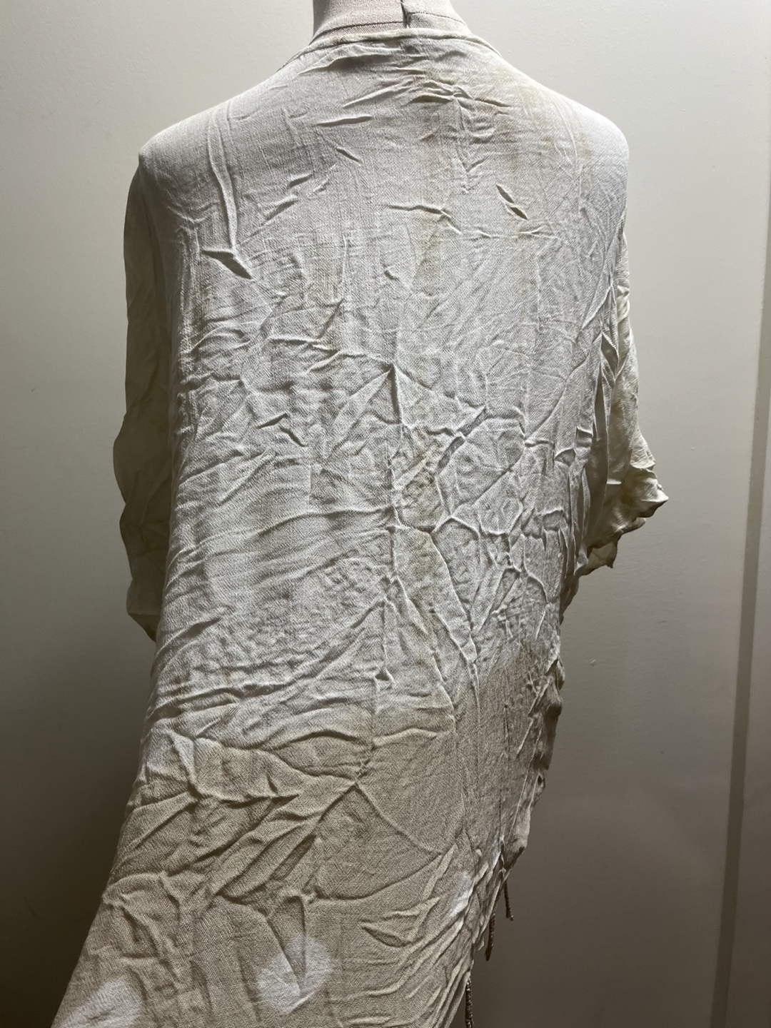 Elegant Cream tie dye Kimono Cardigan sz XL - photo 3
