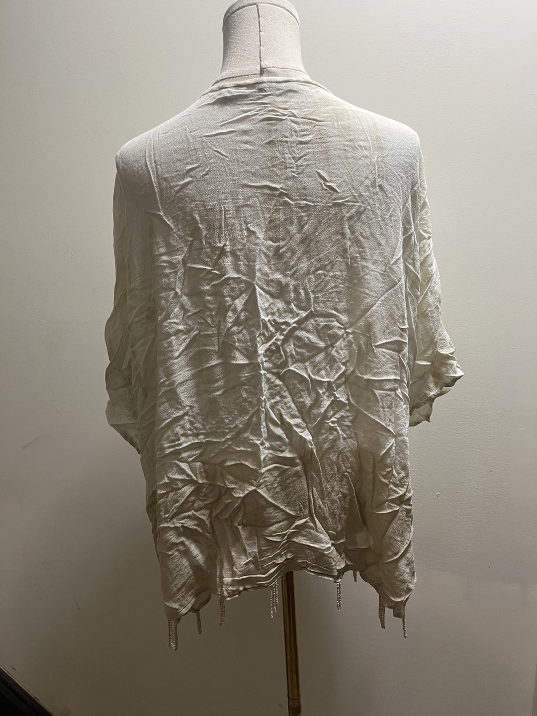 Elegant Cream tie dye Kimono Cardigan sz XL - photo 2