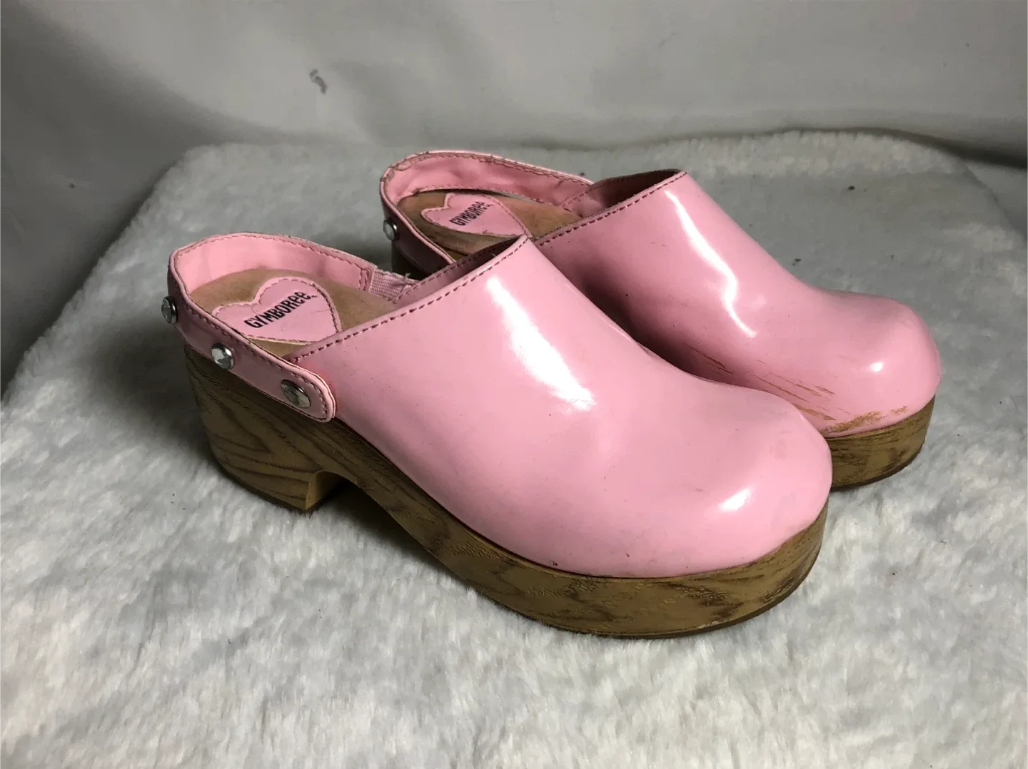 Girls Pink Clogs. Size 13. thumbnail