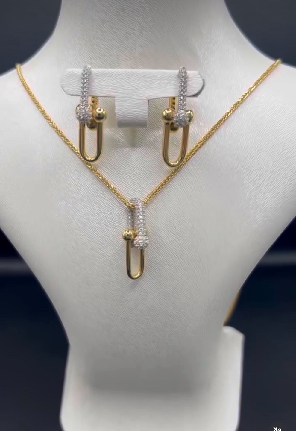 HardWear Link Necklace & Earrings Set