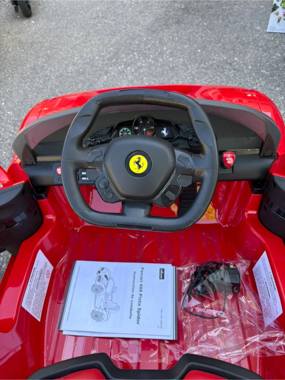 Ferrari 488 Pista Spider Kids Ride(12V)-On Car – Brand New image indicator(5)