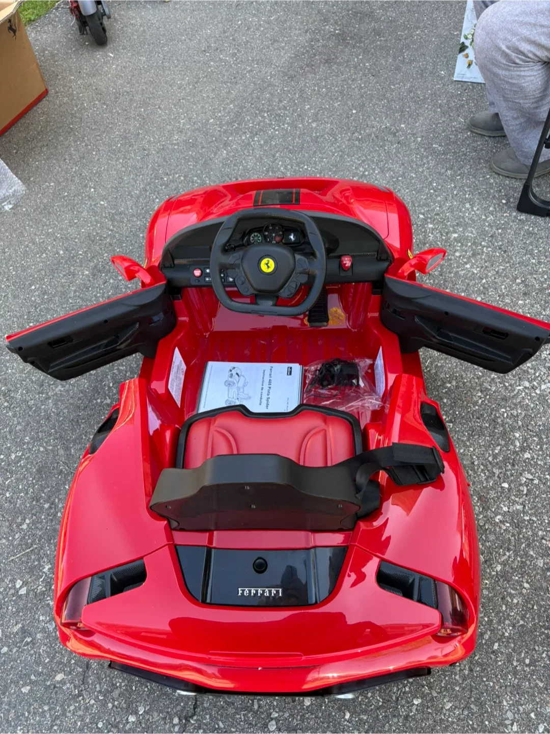Ferrari 488 Pista Spider Kids Ride(12V)-On Car – Brand New image indicator(6)