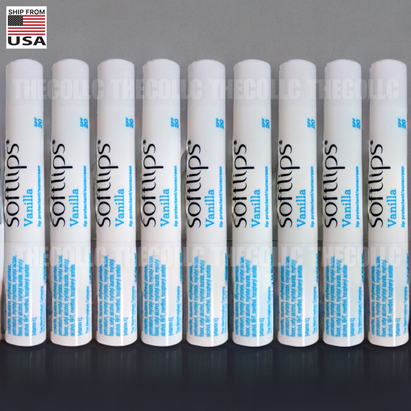 9x Softlips Vanilla Lip Protectant Lip Balm SPF 20 [[NEW]]
