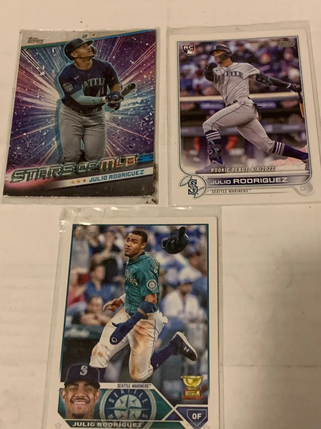 Julio Rodriguez Topps Baseball Cards thumbnail