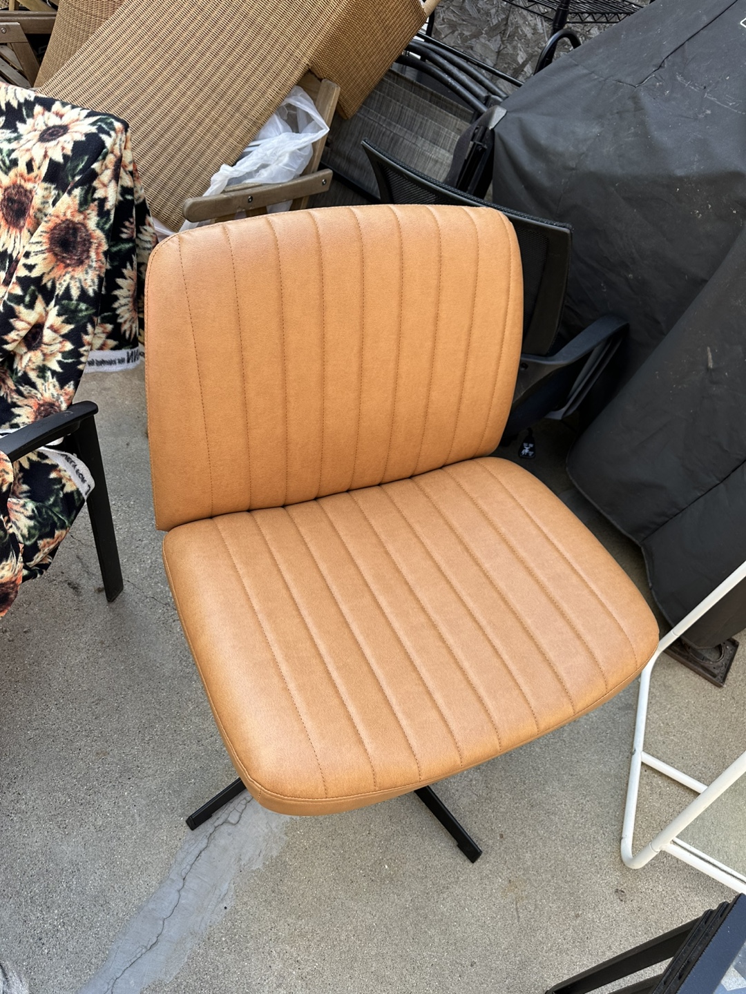 Tan Office Chair - 26" Width, 34" Height