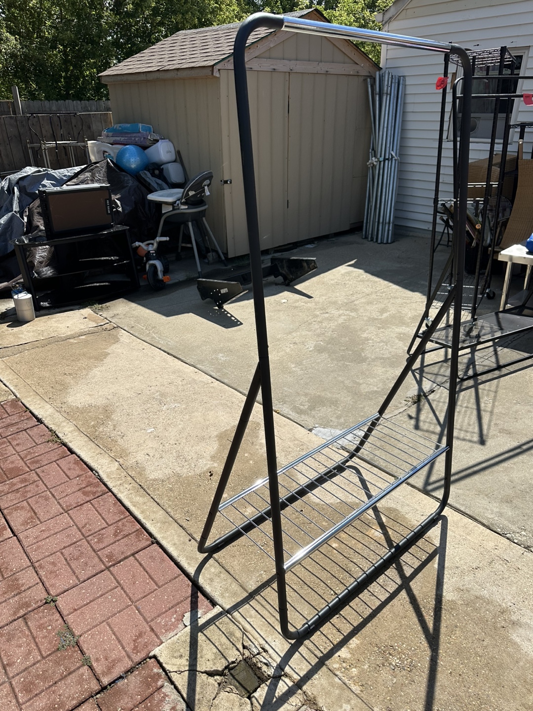 Clothes Rack with Shelves - photo 2