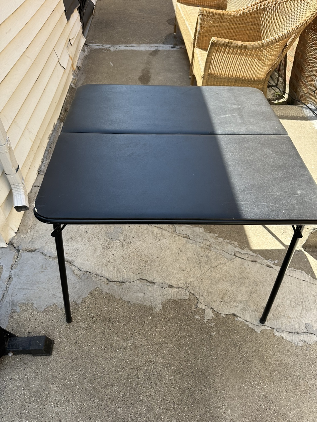 Folding Table - Black - 34" x 34"
