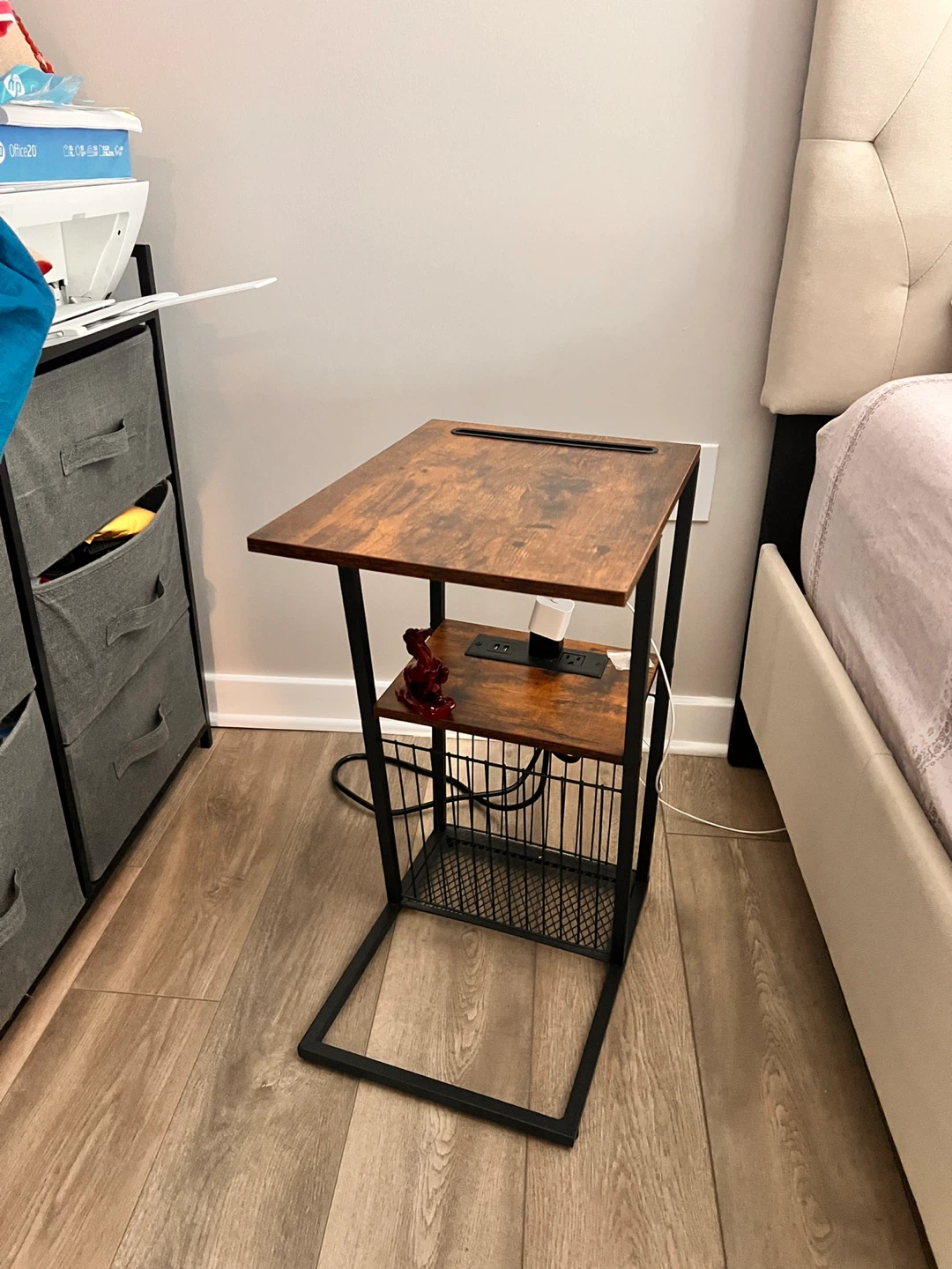 Nightstands with Power/USB Outlets: $25