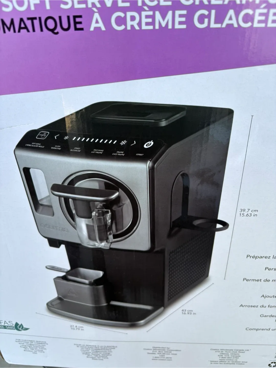 Gourmia Automatic Soft Serve Ice Cream Maker - New! image indicator(3)