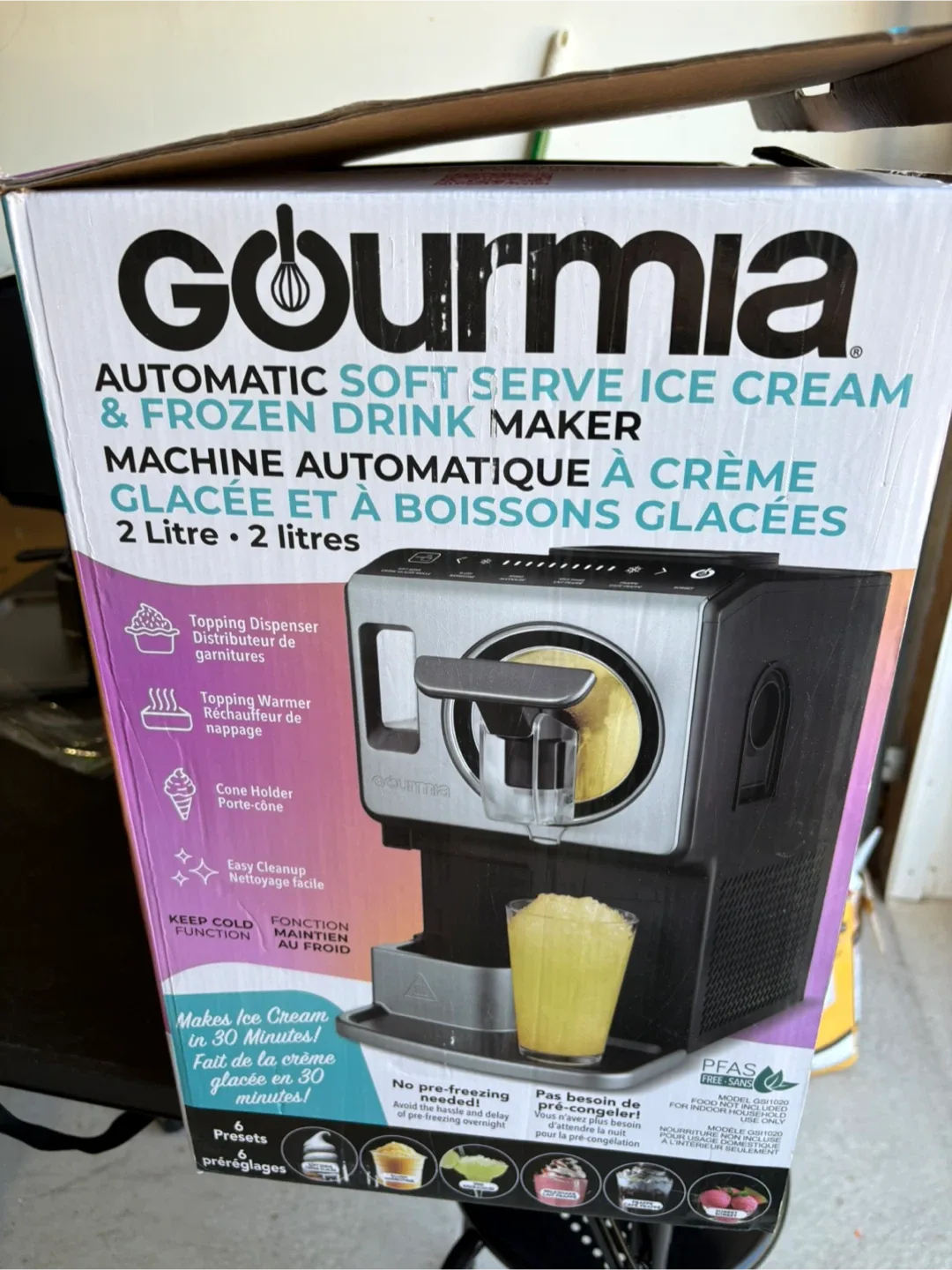 Gourmia Automatic Soft Serve Ice Cream Maker - New! image indicator(4)