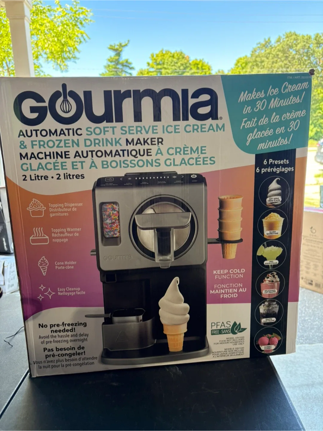 Gourmia Automatic Soft Serve Ice Cream Maker - New! image indicator(2)