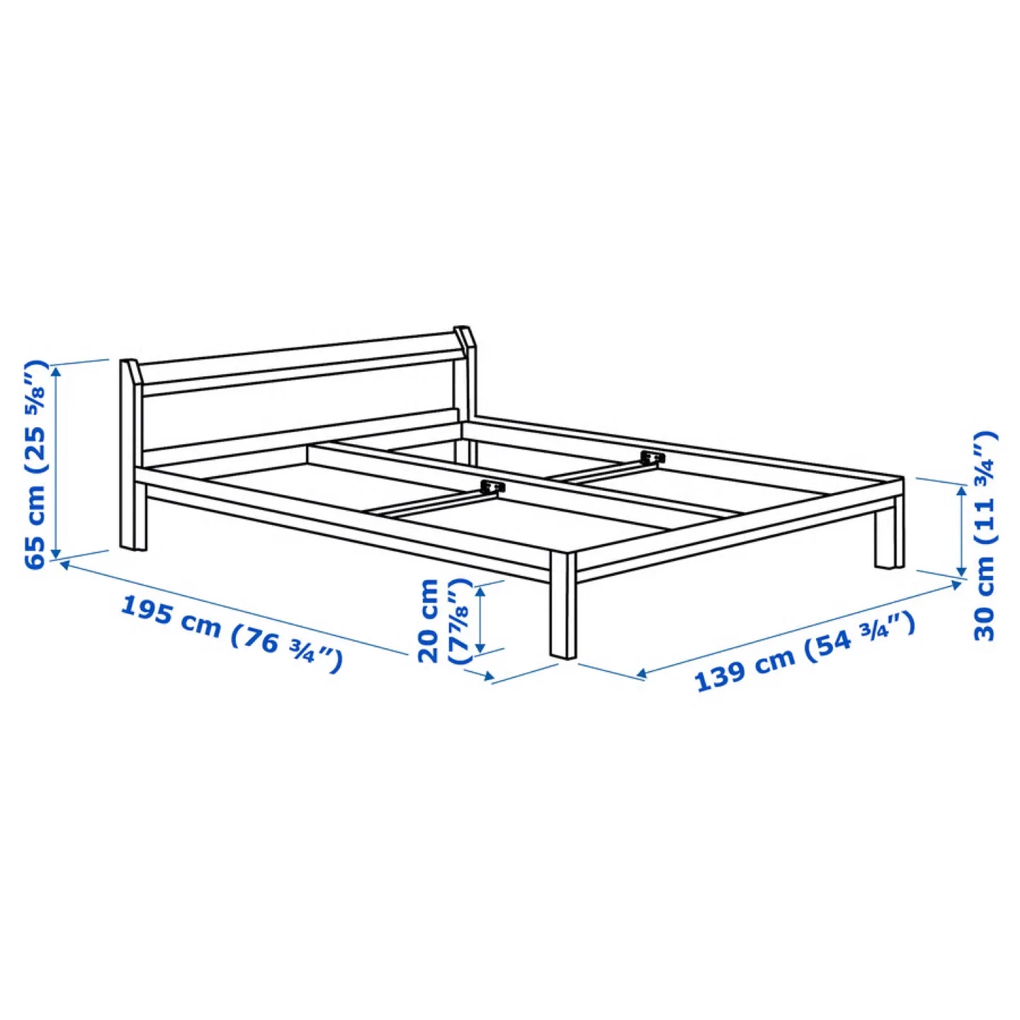 IKEA Morgedal Full Foam Mattress & Bed Frame image indicator(2)